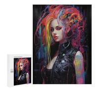 Rompecabezas 500 PCS para Adolescentes Punk Girl No10 Rompecabezas Juego De Ingenio Aliviador De Estrés Desafiante para Completar 500 PCS