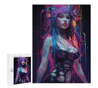 Rompecabezas 500 PCS para Adolescentes Punk Girl No7 Rompecabezas Juego De Ingenio Aliviador De Estrés Desafiante para Completar 500 PCS