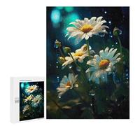 Rompecabezas 500 PCS para Adolescentes Rainy Chamomile Flower Rompecabezas para Adultos Juegos Relajantes Decoración del Hogar Cumpleaños Y Navidad 500 PCS