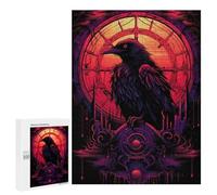 Rompecabezas 500 PCS para Adolescentes Raven at The End of Time Rompecabezas para Adultos Juego Práctico Arte De Pared Desafiante De Completar 500 PCS