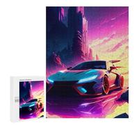 Rompecabezas 500 PCS para Adolescentes Retro Car 6 Rompecabezas Juegos Familiares Ensamblaje De Patrones Cumpleaños Y Navidad 500 PCS