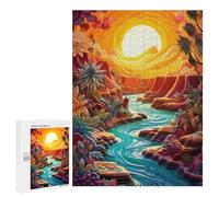 Rompecabezas 500 PCS para Adolescentes River Way to Canyon Rompecabezas para Adultos Juegos Relajantes Arte De Pared Oferta como Regalos para Toda La Familia 500 PCS