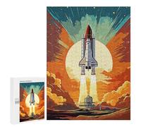Rompecabezas 500 PCS para Adolescentes Rocket Go Space Rompecabezas Juego De Ingenio Aliviador De Estrés Desafiante para Completar 500 PCS