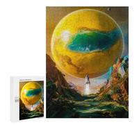 Rompecabezas 500 PCS para Adolescentes Rocket to A Planet Rompecabezas para Adultos Juego Familiar Una Obra De Arte como Regalo para Toda La Familia 500 PCS