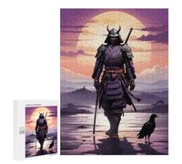 Rompecabezas 500 PCS para Adolescentes Samurais Solitude Rompecabezas Juegos Familiares Ensamblaje De Patrones Cumpleaños Y Navidad 500 PCS