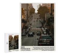 Rompecabezas 500 PCS para Adolescentes San Francisco City Rompecabezas para Adultos Juego Práctico Pero Divertido Y Humorístico para Cumpleaños, Navidad 500 PCS