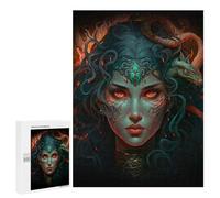 Rompecabezas 500 PCS para Adolescentes Serpent Enigma Portrait Rompecabezas para Adultos Juego Práctico Regalo De Cumpleaños Regalo De Cumpleaños, Regalos, 500 PCS