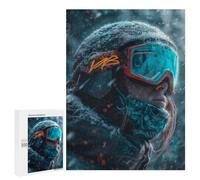 Rompecabezas 500 PCS para Adolescentes Snow Skier Digital Art Rompecabezas para Adultos Juego Práctico Decoración del Hogar Cumpleaños Y Navidad 500 PCS