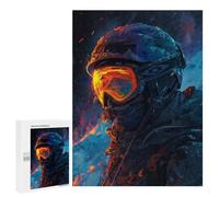 Rompecabezas 500 PCS para Adolescentes Snow Storm Skier Rompecabezas para Adultos Juego Práctico Pero Divertido Y Humorístico para Cumpleaños, Navidad 500 PCS
