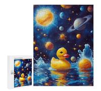 Rompecabezas 500 PCS para Adolescentes Space Duck Goose 3 Rompecabezas Juego De Ingenio Aliviador De Estrés Desafiante para Completar 500 PCS