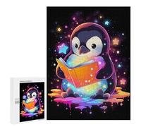 Rompecabezas 500 PCS para Adolescentes Space Penguin Reading Book Rompecabezas para Adultos Juego Práctico Decoración del Hogar Cumpleaños Y Navidad 500 PCS