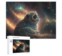 Rompecabezas 500 PCS para Adolescentes Space Pup A Cosmic Canine's Journey Rompecabezas Juegos Relajantes Mejora La Memoria Oferta como Regalos para Toda La Familia 500 PCS