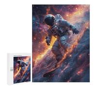 Rompecabezas 500 PCS para Adolescentes Space Surfer Rompecabezas Juegos Familiares Ensamblaje De Patrones Cumpleaños Y Navidad 500 PCS