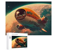 Rompecabezas 500 PCS para Adolescentes Space Travel Journey to Mars Rompecabezas para Adultos Juguete Decoración De Pared Mejora La Memoria Ayuda A Ejercitar El Cerebro 500 PCS