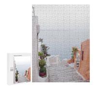 Rompecabezas 500 PCS para Adolescentes Stairway to The Sea Rompecabezas para Adultos Juego Práctico Decoración del Hogar Cumpleaños Y Navidad 500 PCS