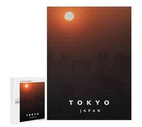 Rompecabezas 500 PCS para Adolescentes Sunset on Tokyo Rompecabezas para Adultos Juego Práctico Pero Divertido Y Humorístico para Cumpleaños, Navidad 500 PCS