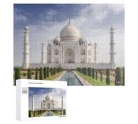 Rompecabezas 500 PCS para Adolescentes Taj Mahal's Majestic Beauty Rompecabezas Juegos Relajantes Mejora La Memoria Oferta como Regalos para Toda La Familia 500 PCS