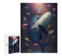 Rompecabezas 500 PCS para Adolescentes The Dancing Whale Rompecabezas para Adultos Juego Práctico Decoración del Hogar Cumpleaños Y Navidad 500 PCS