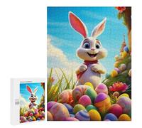 Rompecabezas 500 PCS para Adolescentes The Easter Bunny Rompecabezas para Adultos Juego Familiar Decoración del Hogar para Cumpleaños, Navidad 500 PCS
