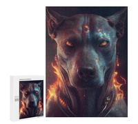 Rompecabezas 500 PCS para Adolescentes The God Eyes in A Dog Rompecabezas para Adultos Juego Familiar Una Obra De Arte como Regalo para Toda La Familia 500 PCS