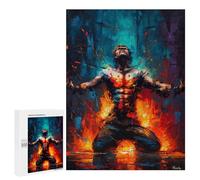 Rompecabezas 500 PCS para Adolescentes The Inner Fire - Abstract Expressionist Art Rompecabezas DIY Juguetes Una Obra De Arte como Regalo para Toda La Familia 500 PCS