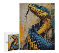 Rompecabezas 500 PCS para Adolescentes The Insidious Snake Rompecabezas para Adultos Juguete Decoración De Pared Difícil Difícil Desafiante De Completar 500 PCS
