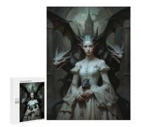 Rompecabezas 500 PCS para Adolescentes The Queen of Dragon Castle Rompecabezas Juegos Familiares Ensamblaje De Patrones Cumpleaños Y Navidad 500 PCS