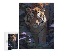 Rompecabezas 500 PCS para Adolescentes Tiger in The Jungle-8 Rompecabezas para Adultos Juego De Ingenio Análisis Y Lógica 500 PCS