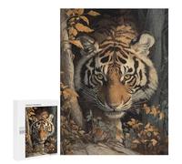 Rompecabezas 500 PCS para Adolescentes Tiger in The Woods Rompecabezas para Adultos Juego Práctico Regalo De Cumpleaños Regalo De Cumpleaños, Regalos, 500 PCS