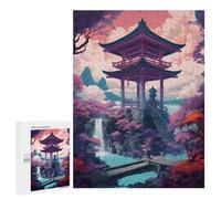 Rompecabezas 500 PCS para Adolescentes Torii Gate in The River Rompecabezas Juego De Ingenio Aliviador De Estrés Desafiante para Completar 500 PCS