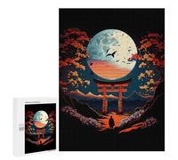 Rompecabezas 500 PCS para Adolescentes Torii Gate Japanese Rompecabezas Juegos Familiares Ensamblaje De Patrones Cumpleaños Y Navidad 500 PCS