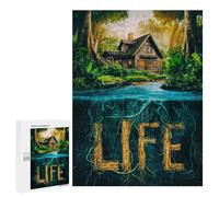 Rompecabezas 500 PCS para Adolescentes Tree Is Life Rompecabezas para Adultos Juego Familiar Decoración del Hogar para Cumpleaños, Navidad 500 PCS