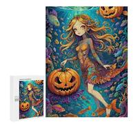 Rompecabezas 500 PCS para Adolescentes Underwater Halloween Mermaid Rompecabezas para Adolescentes Juegos Divertidos Ensamblaje De Patrones Ayuda Al Cerebro A Ejercitarse 500 PCS
