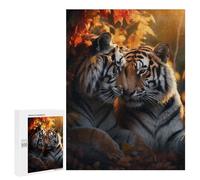 Rompecabezas 500 PCS para Adolescentes Valentines Day Tigers Love Rompecabezas para Adultos Juguete Decoración De Pared Difícil Difícil Desafiante De Completar 500 PCS