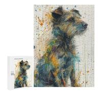 Rompecabezas 500 PCS para Adolescentes Vibrant Canine Muse Rompecabezas para Adultos Juego Práctico Pero Divertido Y Humorístico para Cumpleaños, Navidad 500 PCS