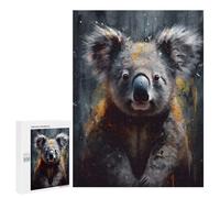 Rompecabezas 500 PCS para Adolescentes Vibrant Koala Oil Painting Rompecabezas para Adultos Juego Práctico Regalo De Cumpleaños Regalo De Cumpleaños, Regalos, 500 PCS