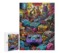 Rompecabezas 500 PCS para Adolescentes Video Game Odyssey -9 Rompecabezas para Adultos Juguete Decoración De Pared Mejora La Memoria Ayuda A Ejercitar El Cerebro 500 PCS