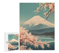 Rompecabezas 500 PCS para Adolescentes Vintage Soft MT Fuji Art Rompecabezas para Adultos Juguete Decoración De Pared Difícil Difícil Desafiante De Completar 500 PCS