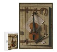 Rompecabezas 500 PCS para Adolescentes Violin and Musical Instruments Rompecabezas para Adultos Juegos De Relajación Vacaciones En Casa Matar El Tiempo 500 PCS