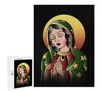 Rompecabezas 500 PCS para Adolescentes Virgin of Guadalupe MX Rompecabezas para Adultos Juego Familiar Una Obra De Arte como Regalo para Toda La Familia 500 PCS