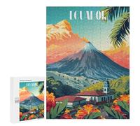 Rompecabezas 500 PCS para Adolescentes Volcano in Ecuador Rompecabezas DIY Juguetes Una Obra De Arte como Regalo para Toda La Familia 500 PCS