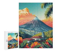Rompecabezas 500 PCS para Adolescentes Volcano Landscape in Ecuador Rompecabezas DIY Juguetes Una Obra De Arte como Regalo para Toda La Familia 500 PCS