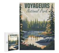 Rompecabezas 500 PCS para Adolescentes Voyageurs National Park Rompecabezas DIY Juguetes Una Obra De Arte como Regalo para Toda La Familia 500 PCS