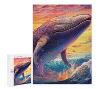 Rompecabezas 500 PCS para Adolescentes Whale Dreamscape-3 Rompecabezas Juegos Relajantes Mejora La Memoria Oferta como Regalos para Toda La Familia 500 PCS