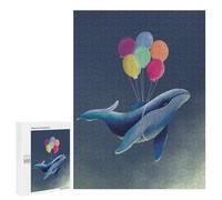 Rompecabezas 500 PCS para Adolescentes Whale Hello There Rompecabezas para Adultos Juegos Familiares Carrera De Velocidad De Manos para Cumpleaños, Navidad 500 PCS