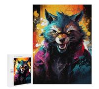 Rompecabezas 500 PCS para Adolescentes Wild Wolf Spirit Art Rompecabezas para Adultos Juego De Ingenio Análisis Y Lógica 500 PCS