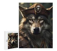Rompecabezas 500 PCS para Adolescentes Wolf Pirate Funny Rompecabezas DIY Juguetes Una Obra De Arte como Regalo para Toda La Familia 500 PCS