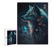 Rompecabezas 500 PCS para Adolescentes Wolf Spirit Art Print Rompecabezas para Adultos Que Mejoran La Memoria Difícil Y Desafiante Cumpleaños 500 PCS