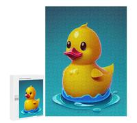 Rompecabezas 500 PCS para Adolescentes Yellow Rubber Duck Rompecabezas Juegos Familiares Ensamblaje De Patrones Cumpleaños Y Navidad 500 PCS