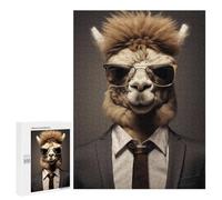 Rompecabezas 500 PCS para Adultos Alpaca Funny Animal Rompecabezas para Adolescentes Juguete Decoración De Pared Decoración Desafiante De Completar 500 PCS